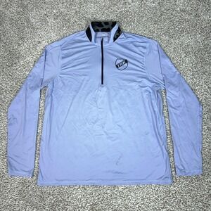 Greyson Pullover Shirt Mens XL Purple Long Sleeve Golf Quarter Zip Performance